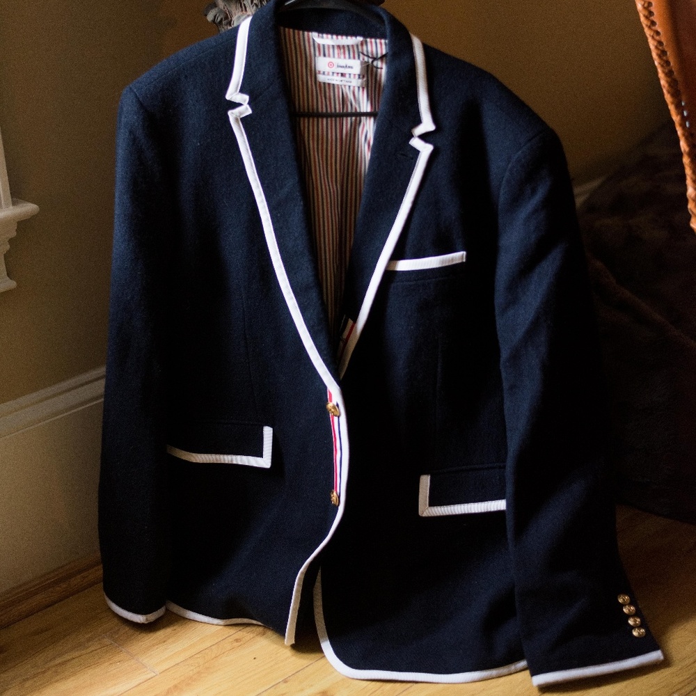 Thom Browne NWT XL Navy Blazer